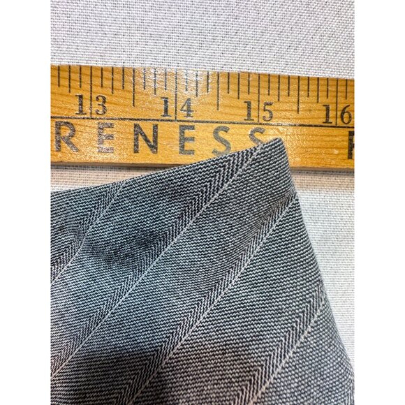 Ann Taylor Loft Capri Shorts Womens Gray 6 Ann Pinstriped Flat Front Casual - Picture 6 of 12